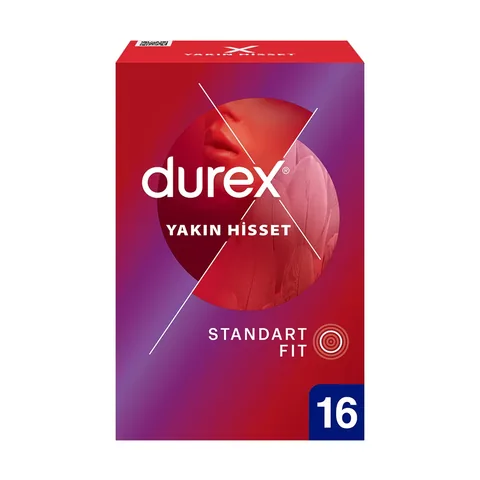 كوندوم دوركس كلوز فيل رفيع 16 حبة (مقاس قياسي) Durex