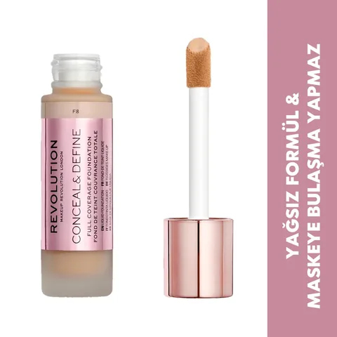 Revolution Conceal &amp; Define Foundation F8