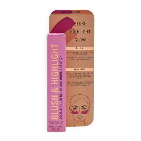 Revolution Blush- und Highlighter-Stick Champagner