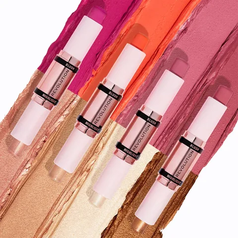 Revolution Blush- und Highlighter-Stick Champagner
