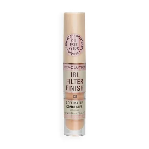 Revolution IRL Filter Finish Concealer C8 für mittlere Haut