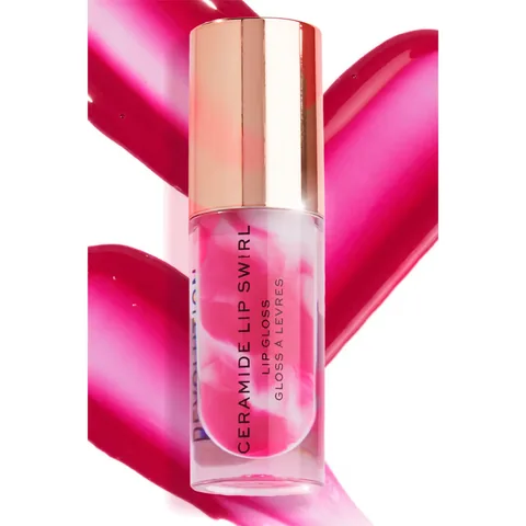 Revolution Swirl Ceramide Lip Gloss Berry Pink