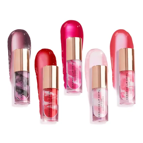 Revolution Swirl Ceramide Lip Gloss Berry Pink