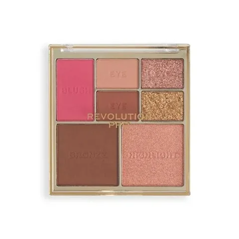 Revolution Pro Iconic Augen- und Wangenpalette - 7 Farbtöne, Vegan
