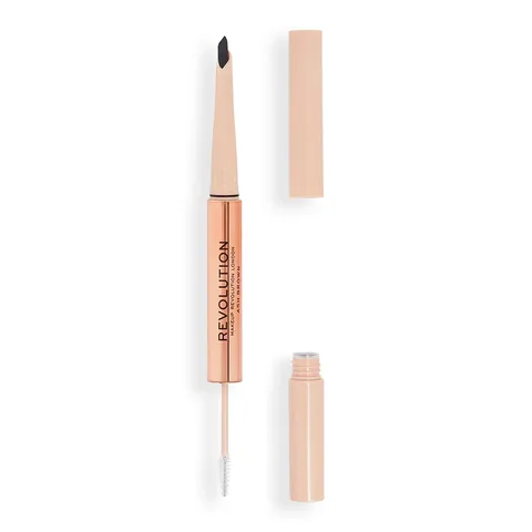 Revolution Fluffy Brow Duo Brow Pencil And Brow Mascara Ash Brown