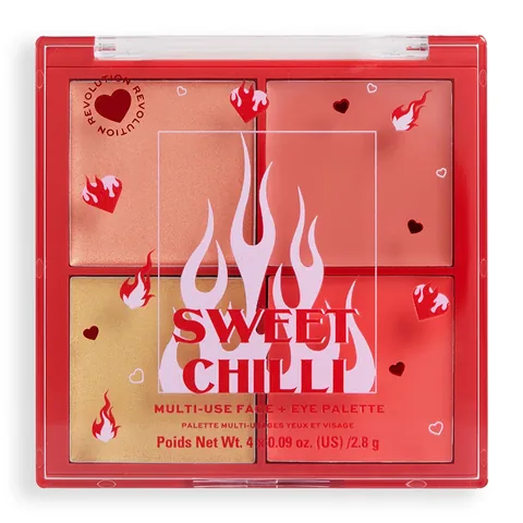 Кремовые румяна I Heart Revolution Sweet Chilli Quad