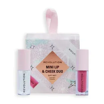 Revolution Mini Lippen- und Wangen-Duo Set – Blush & Shine Geschenkbox