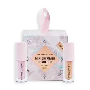 Revolution Mini Shimmer Bomb Lippen Duo Set - Gloss & Shine
