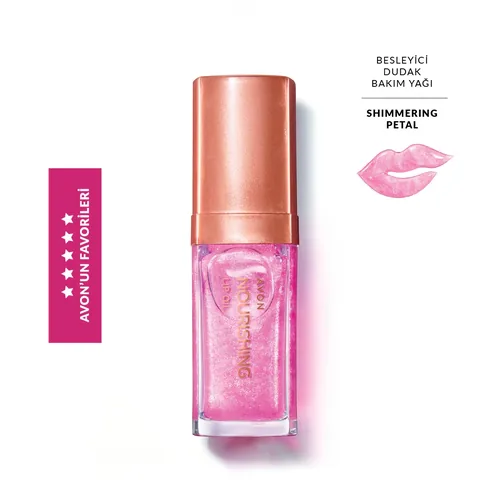 Avon True Shimmering Petal Lippenöl mit SPF 12 und Glanz