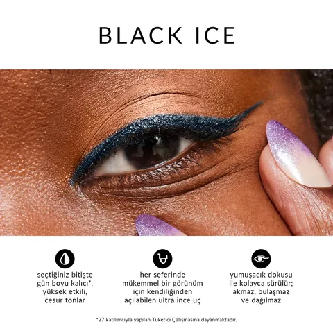 Avon قلم تحديد العيون أفون جليمرستيك ليفت، أسود ثلجي