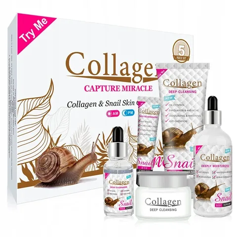 Collagen and Snail Skin Care Set - Five Products by Cosmetic Solution