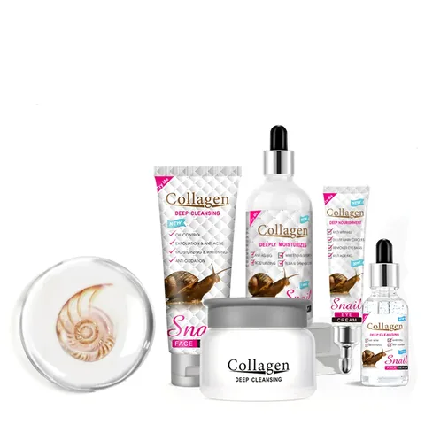 Collagen and Snail Skin Care Set - Five Products by Cosmetic Solution
