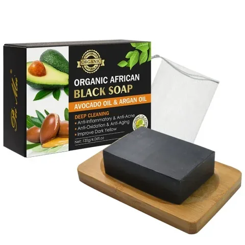 African Black Soap with Avocado Oil and Argan Oil by Buy My 120g