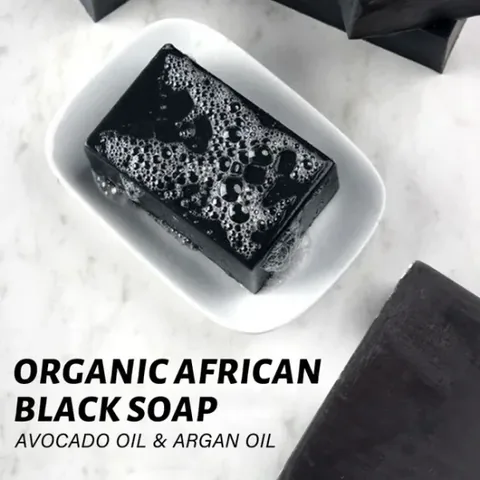 African Black Soap with Avocado Oil and Argan Oil by Buy My 120g