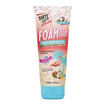 Dirty Works Tropic Foaming Sugar Scrub 250g - Exfoliate & Refresh