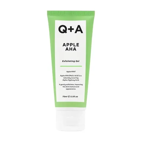 Q+A جل تنظيف وتقشير الوجه بخلاصة التفاح والأحماض الدهنية 75 مل