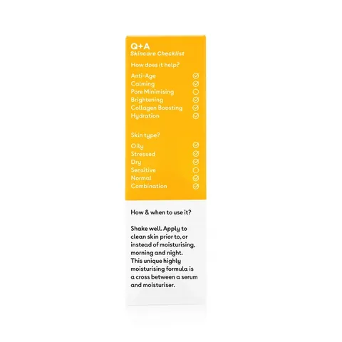 Q+A Vitamin C Aufhellendes Serum mit Hyaluronsäure, 30ml