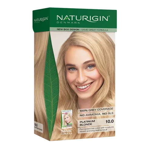 Naturigin صبغة شعر عضوية من ناتوريجين، لون أشقر بلاتيني ١٠.٠