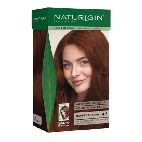 Naturigin Bio-Haarfarbe 4.6 Kupferbraun - Natürliche Farbe
