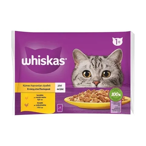 Whiskas Poultry Feast Bag Wet Food 340 gr