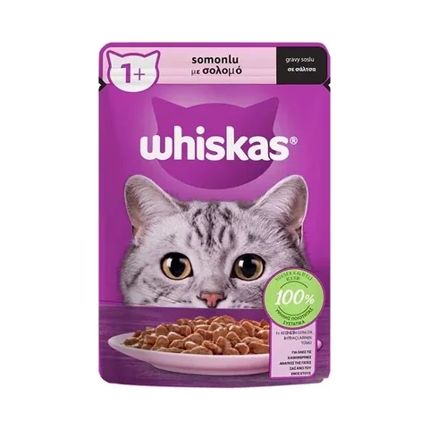 Whiskas Salmon Bag Wet Food 85 gr