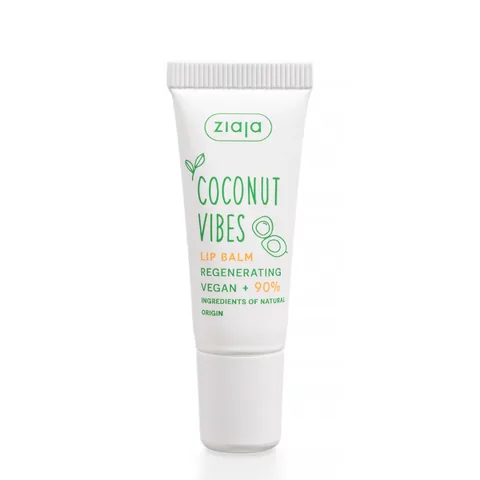 Ziaja Coconut Lip Balm 10ml - Vegan, Moisturizing &amp; Nourishing