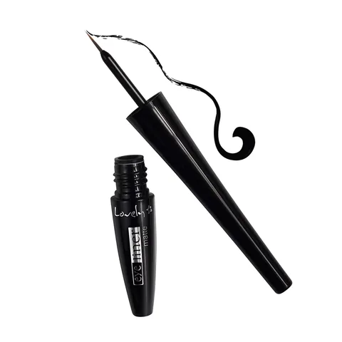 Mattschwarzer Eyeliner - Langanhaltend, Perfekte Linie