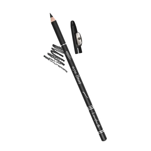 Lovely Präzisions Schwarz Eyeliner mit integriertem Anspitzer