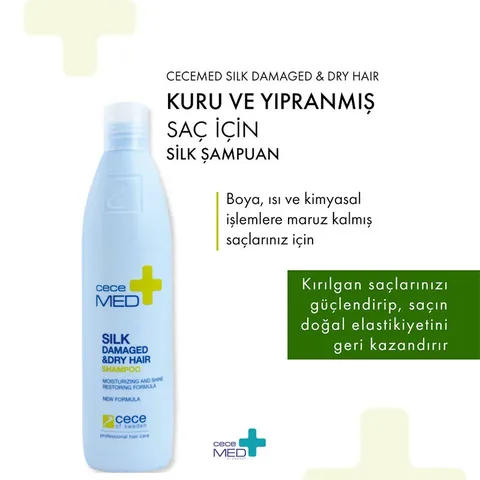 CeceMED Shampoo for Dry, Damaged and Colored Hair 300 ml