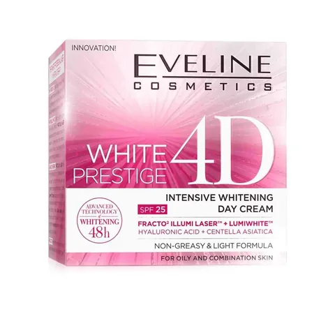 Eveline كريم التفتيح النهاري وايت برستيج فور دي لتفتيح وتجديد البشرة من إيفلين 50 مل
