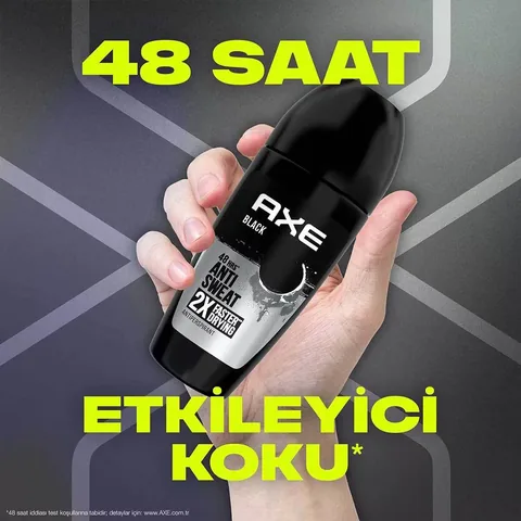 Axe Men's Roll On Deodorant Black 48 Hours Impressive Fragrance 50 ml