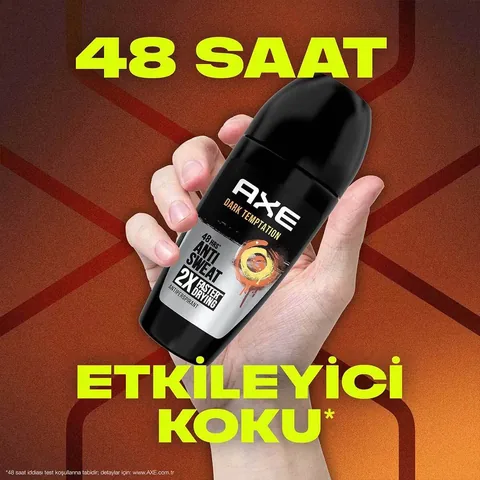 Axe Men's Roll On Deodorant Dark Temptation 48 Hours Impressive Fragrance 50 ml