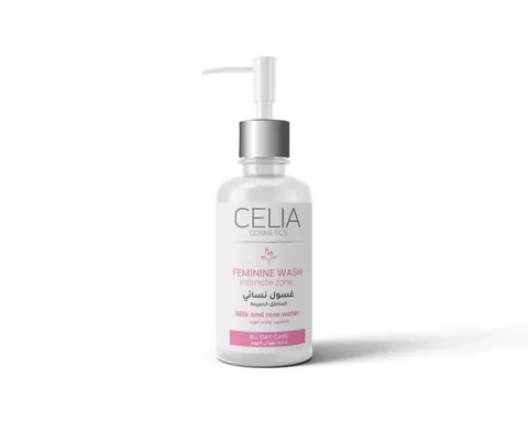 Очищающий гель для интимной зоны с молоком и розовой водой, 180г от Celia