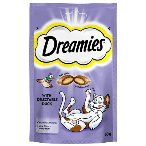 Лакомства для кошек Dreamies с уткой 60 г