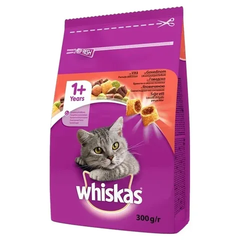 Whiskas Steak & Carrot Cat Dry Food 300 gr