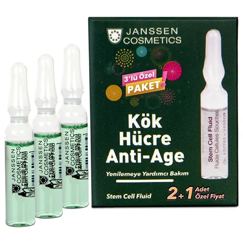 Ампулы против старения с стволовыми клетками 3 шт. от Janssen Cosmetics