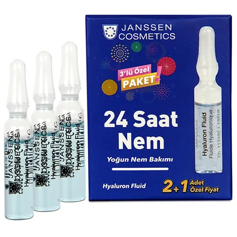 Janssen Cosmetics مجموعة أمبولات جانسن كوزماتيكس عالية الترطيب عبوة من 3 قطع