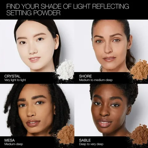 NARS بودرة تثبيت مضغوطة بتغطية شفافة من نارس كريستال
