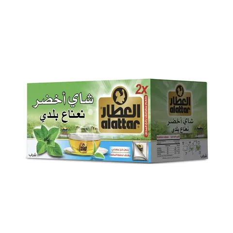 Al-Attar شاي أخضر نعناع من العطار 20 كيس