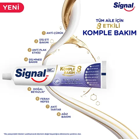 Signal معجون أسنان سيجنال للعناية الكاملة 8 تأثيرات حماية كاملة 75 مل