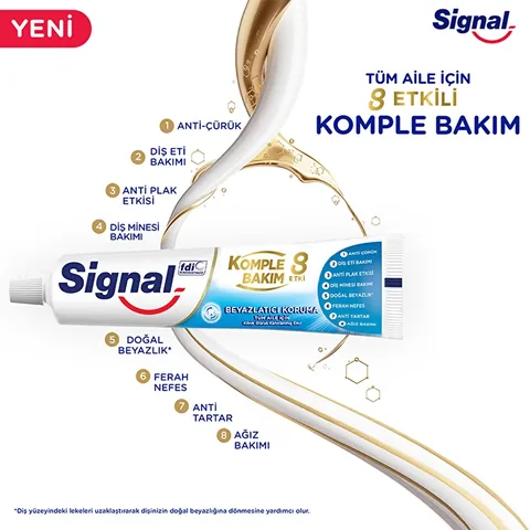 Signal معجون أسنان سيجنال كومبليت كير 8 تأثيرات للحماية والتبييض 75 مل