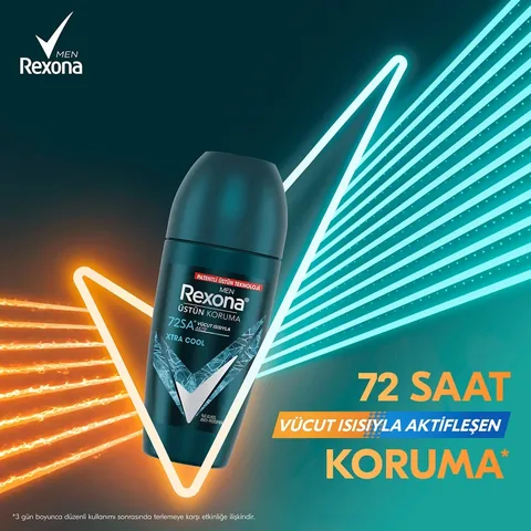 Rexona Superior Protection Men's Roll On Deodorant Xtra Cool 72 Hours Continuous Protection 50 ml