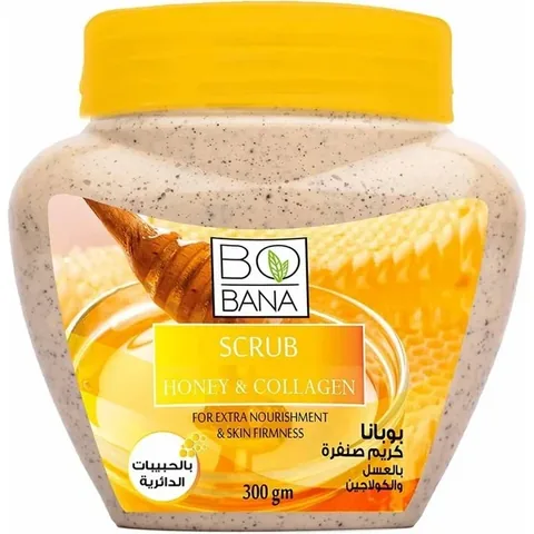 Bobana Honig- und Kollagen Peeling-Creme für Gesicht und Körper