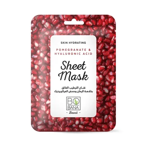 Bobana Granatapfel und Hyaluronsäure Papiermaske