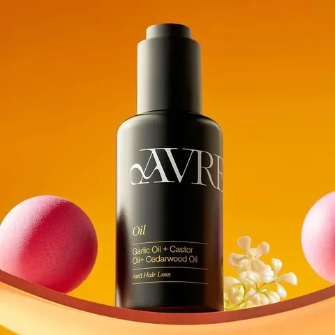 Avrelle زيت الشعر بزيت الثوم وزيت الخروع وزيت خشب الأرز من افريل 50 مل