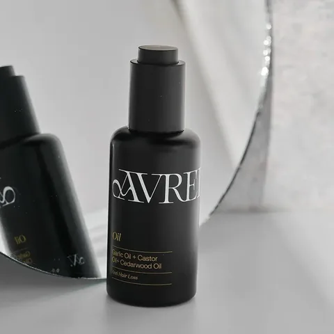Avrelle زيت الشعر بزيت الثوم وزيت الخروع وزيت خشب الأرز من افريل 50 مل