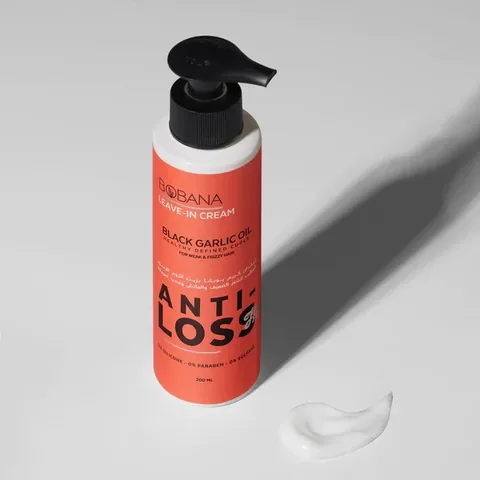 Leave-In Haarcreme mit schwarzem Knoblauchöl 200 ml von Bobana