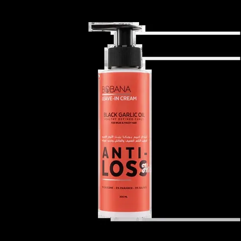 Leave-In Hair Cream with Black Garlic Oil by Bobana 200 ml