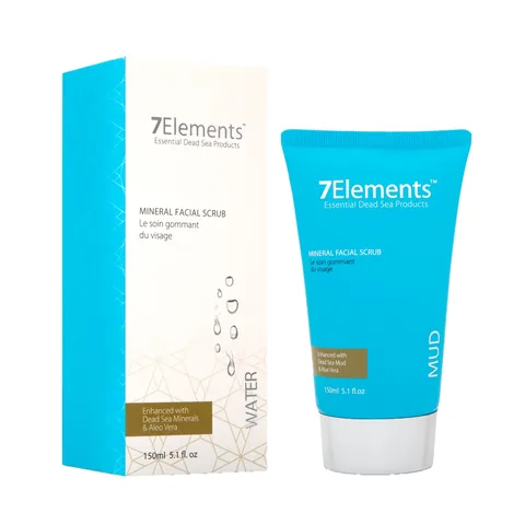 Totes Meer Mineralien und Aloe Vera Peeling-Gesichtscreme 150ml von 7 Elements