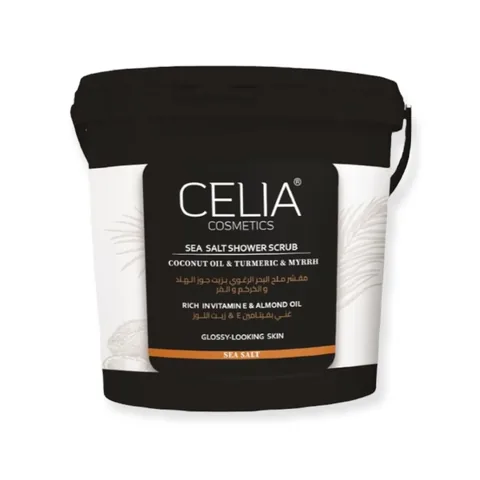 Соляной скраб для тела с куркумой и миррой 600г от Celia